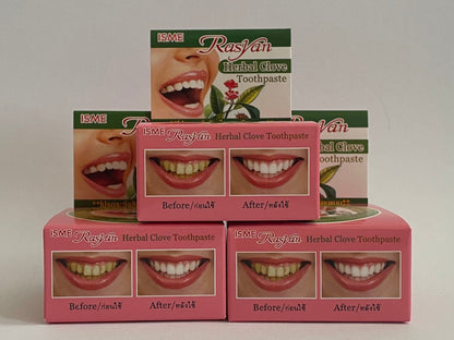 Rasyan ISME Herbal Clove Toothpaste Zahnpasta  für weisse Zähne ( 25 Gramm)