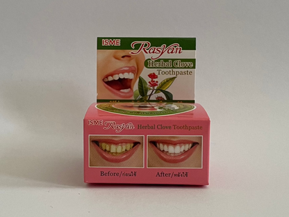 Rasyan ISME Herbal Clove Toothpaste Zahnpasta  für weisse Zähne ( 25 Gramm)